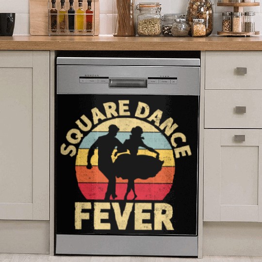 Square Dance Fever Dish Washer Covers