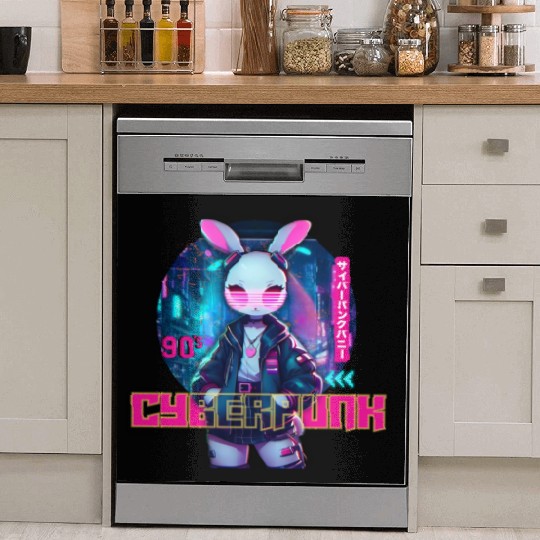 90´Cyberpunk Bunny Dish Washer Covers