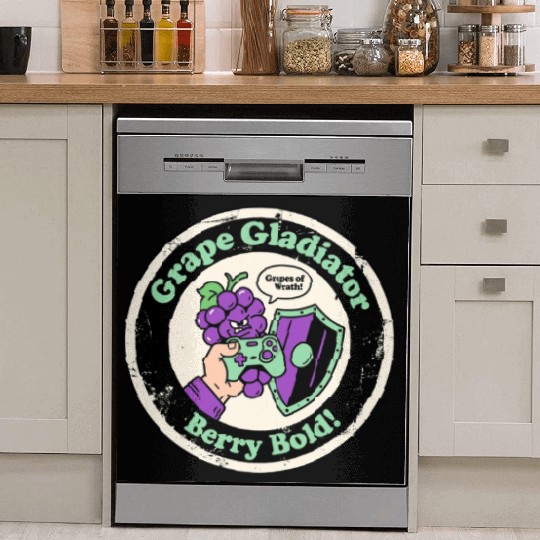 Grape Gladiator Berry Bold Gamer Dish Washer Covers