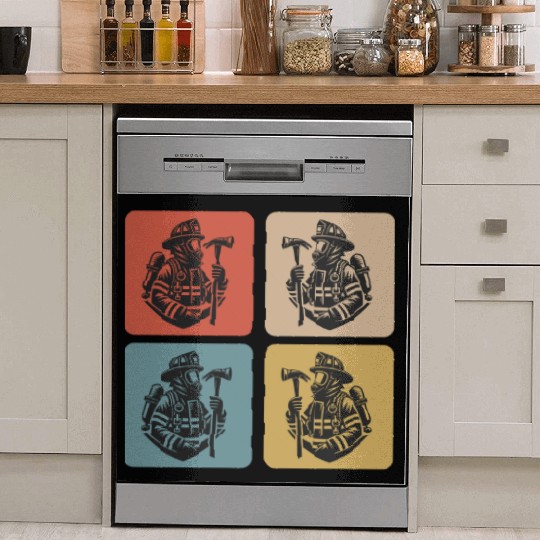Fire Brigade - Heroes In Action Dish Washer Covers