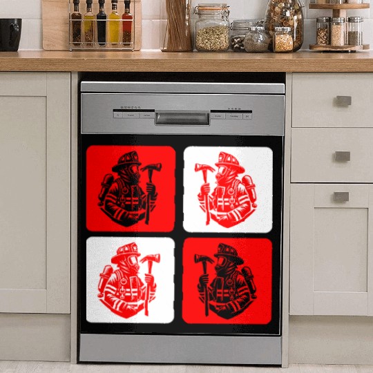Fire Brigade - Courage In Action Dish Washer Covers