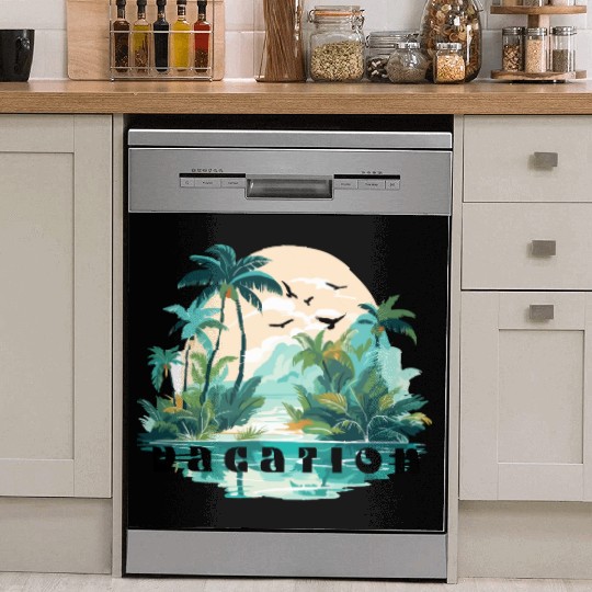 "Vacation Mode On" Dish Washer Covers – Relaxed, Stylish & Tr