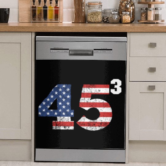Trump 2028 45³ President Trump '28 45 Cubed45³ swe Dish Washer Covers