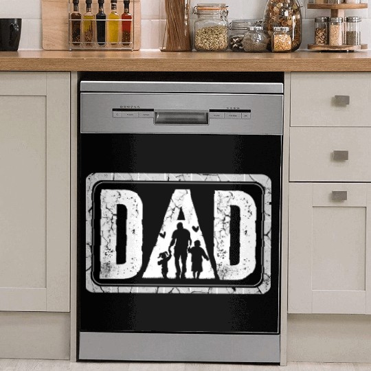 Best Dad Ever - Father's Day Gift with Dad Dish Washer Covers