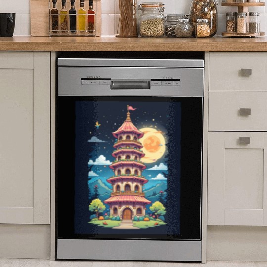 Twilight Temple Glow Dish Washer Covers