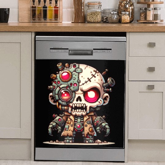 Spiked Bone Monster – Creepy Skeleton Beast Dish Washer Covers