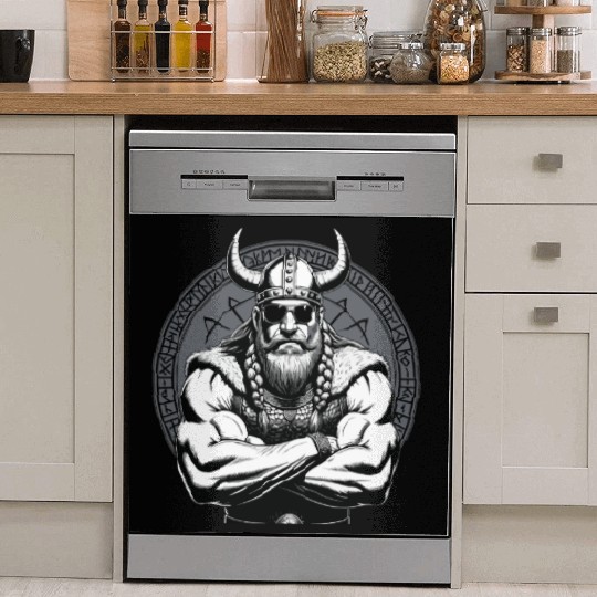 Viking Warrior Man Odin Thor Norman Walhalla Dish Washer Covers