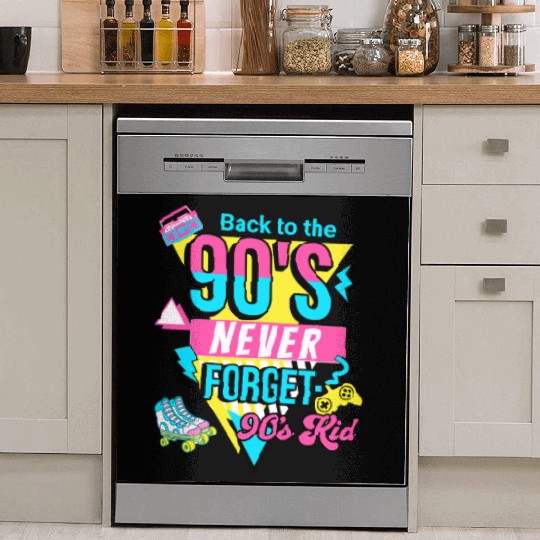 Back To The 90s Retro Nostalgia 90s Kid Dish Washer Covers