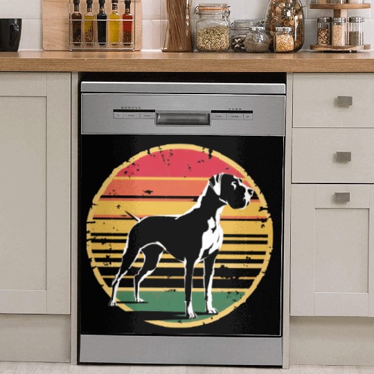 Retro Vintage Great Dane Dog Lover Gifts for Men Dish Washer Covers