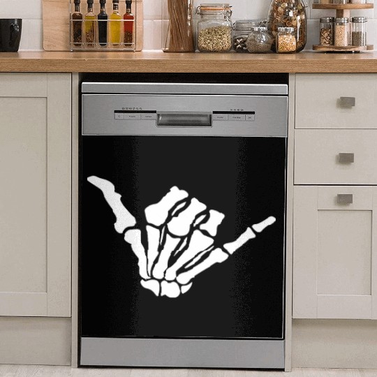 Skeleton Shaka Hand – Bone Hang Loose Dish Washer Covers