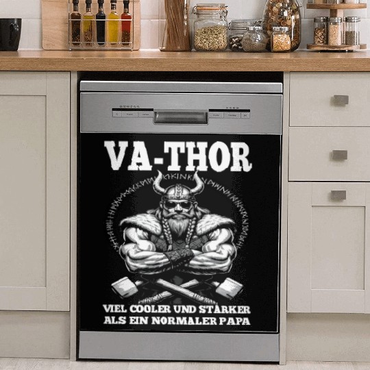 Viking Warrior Man Odin Thor Norman Walhalla Dish Washer Covers