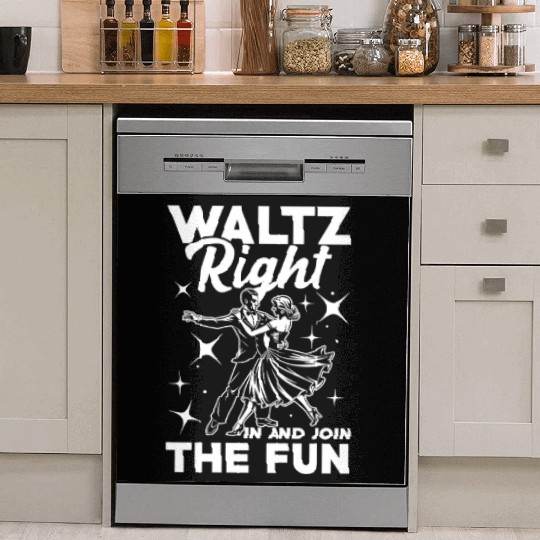 Waltz Right In And Join The Fun Retro Dance Dish Washer Covers