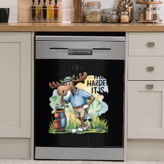 Funny Golf Moose Quote Dish Washer Covers