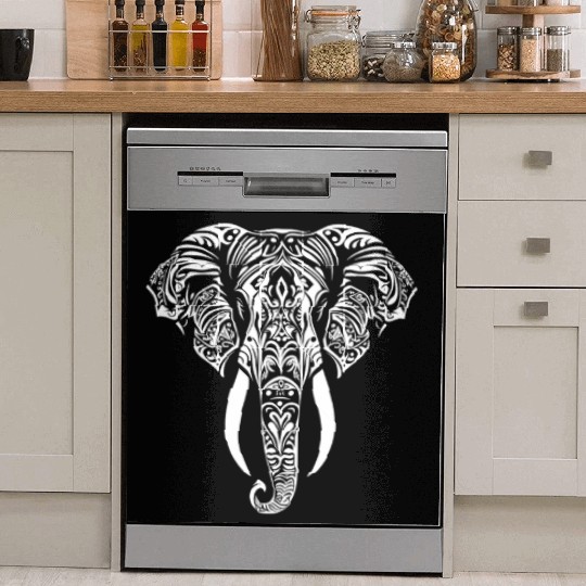 Elephant Mandala Tribal Dish Washer Covers