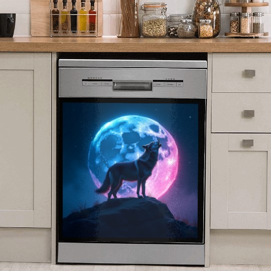 Howl of the Neon Moon Dish Washer Covers