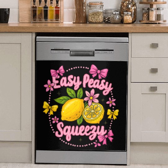 Preppy Lemon Summer Lemon Coquette Dish Washer Covers