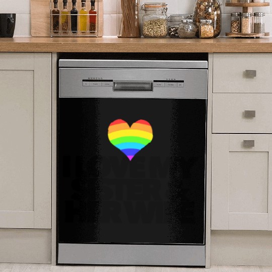 I love my sister & her wife lesbian gay rights Dish Washer Covers