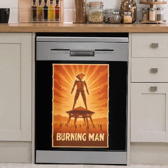 Burning Man Dish Washer Covers