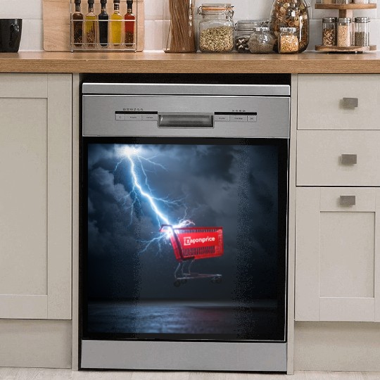Electric Storm Art Dish Washer Covers