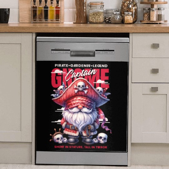 Captain Gnome-Pirate Gardener Legend Dish Washer Covers
