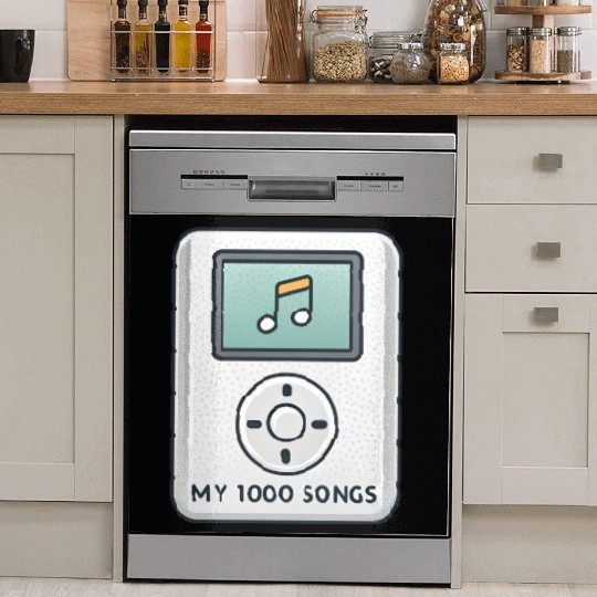 My 1000 Songs MP3 Player Retro 2000s Y2K Dish Washer Covers