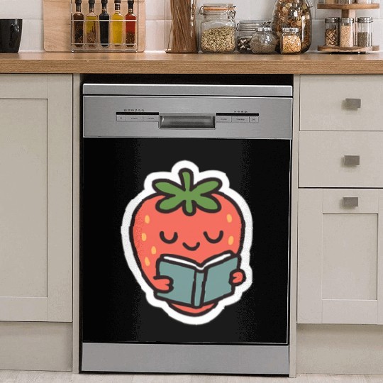 Bookish Strawberry Dish Washer Covers