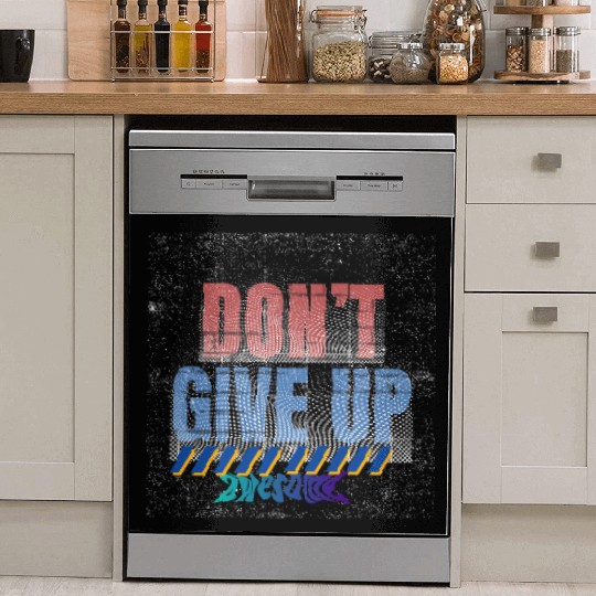 Red and Blue Urban Typography Dish Washer Covers Design