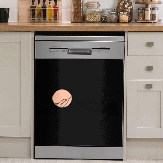 Mountain Sunset – Calm Nature Graphic Dish Washer Covers