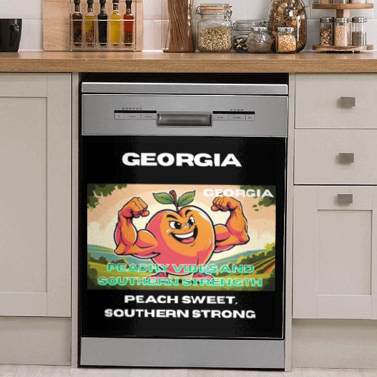 Georgia Peach State Art Dish Washer Covers
