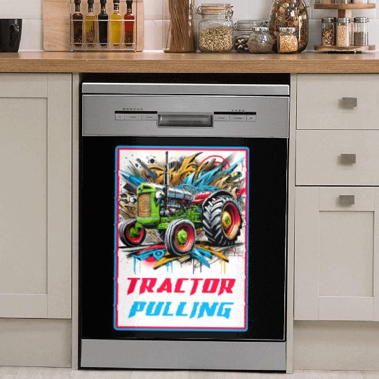 Tractor Pulling Power Dish Washer Covers