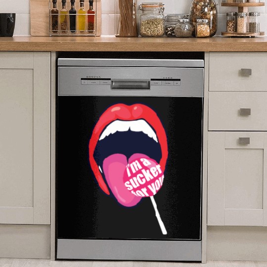 I m a Sucker For You Candy Pop Fans Lollipop 01 Dish Washer Covers