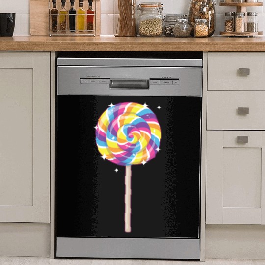 Cute Lollipop Design Lollipop Candy Lover 01 Dish Washer Covers