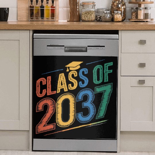 Class of 2037 Grow With Me, Funny back to school Dish Washer Covers