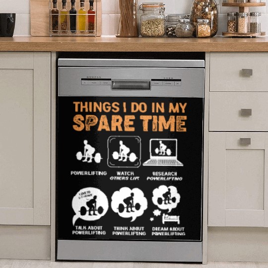 Deadlift Powerlifting Gym Exercise Dish Washer Covers