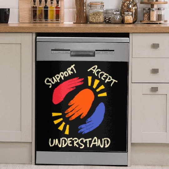 Support Accept Understand Autism Advocacy Dish Washer Covers