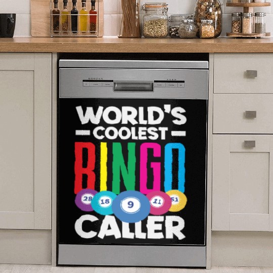 Bingo World's Coolest Bingo Player Vibes Dish Washer Covers