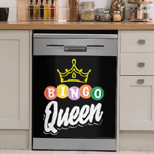 Bingo Queen Bingo Player Royalty Dish Washer Covers