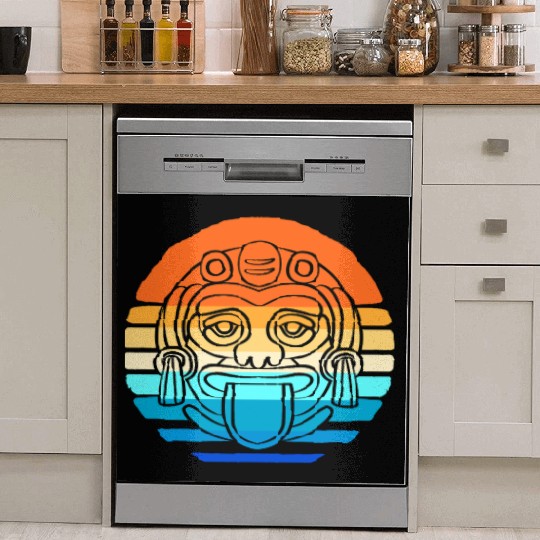 Mayan And Aztec Symbols Indigenous Tribe Dish Washer Covers