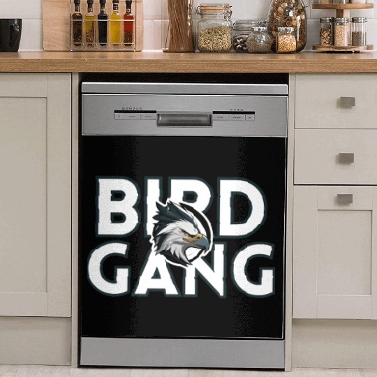 Eagle Head Bird Gang Logo Design Dish Washer Covers