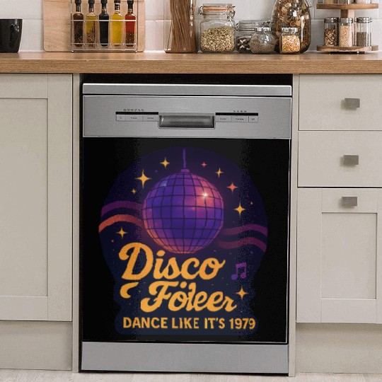 Disco Foiler 1970s Dance Dish Washer Covers