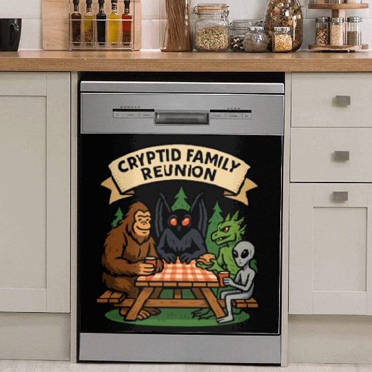Cryptid Family Reunion Dish Washer Covers