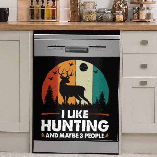 Funny Deer Hunting Dish Washer Covers