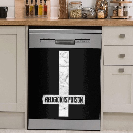 Poisoned Religion Protest Design Dish Washer Covers