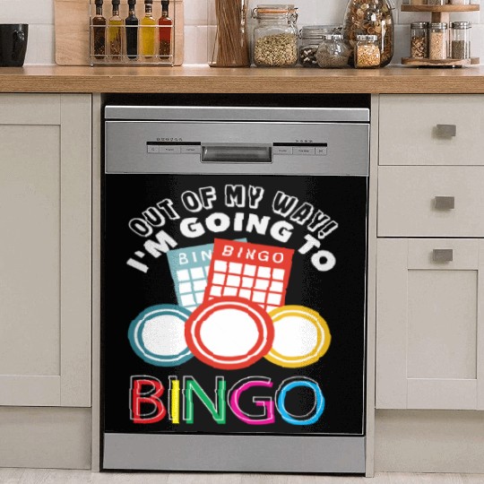 Bingo Out Of My Way Bingo Player Dish Washer Covers