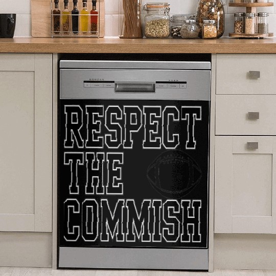 Respect the Commish Fantasy Football Dish Washer Covers