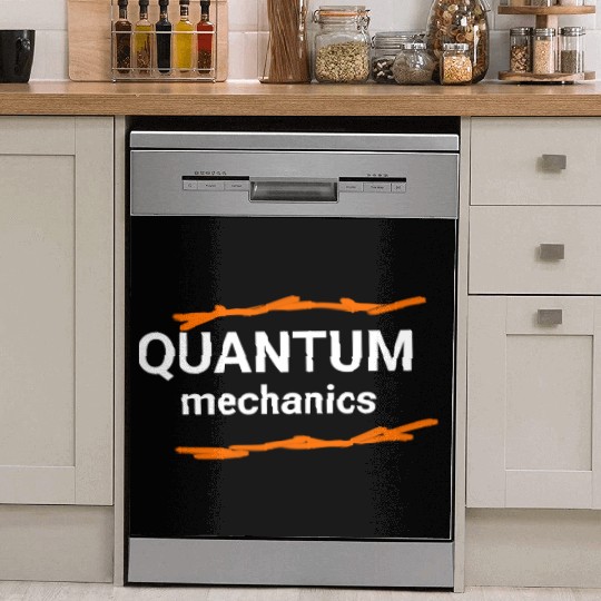 Quantum Mechanics Minimalist Typography  Dish Washer Covers