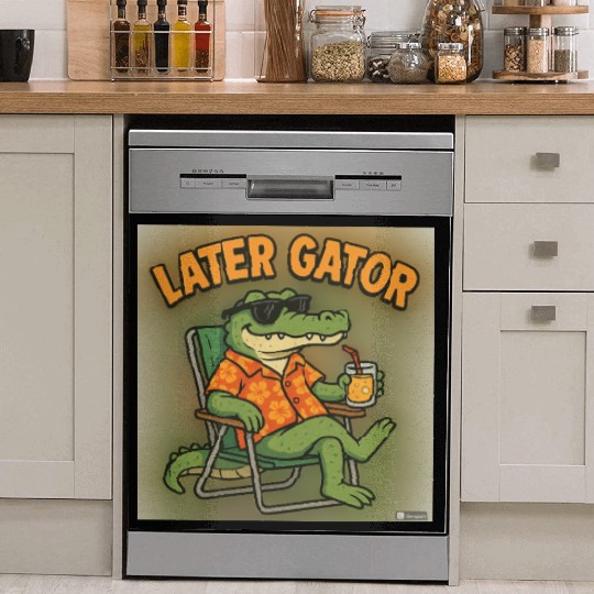 Relaxed Gator Vacation Dish Washer Covers