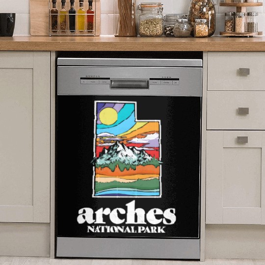 Arches National Park Utah Vintage Nature Outdoor Dish Washer Covers
