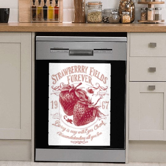 Strawberry Fields Forever Vintage Design Dish Washer Covers