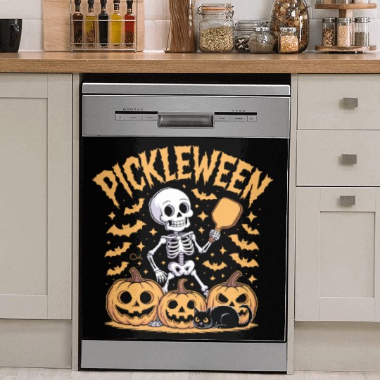 Pickleween Pickleball Halloween Dish Washer Covers